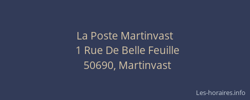 La Poste Martinvast
