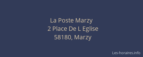 La Poste Marzy