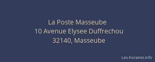 La Poste Masseube