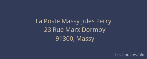 La Poste Massy Jules Ferry