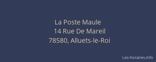 La Poste Maule