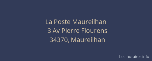 La Poste Maureilhan