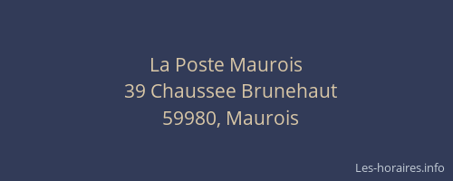 La Poste Maurois