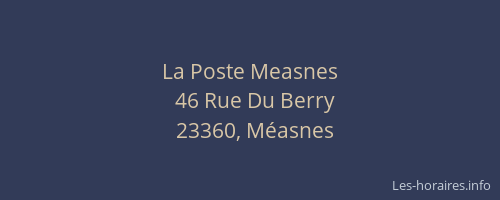 La Poste Measnes