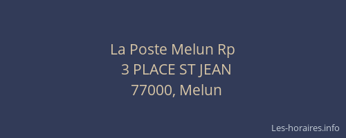 La Poste Melun Rp