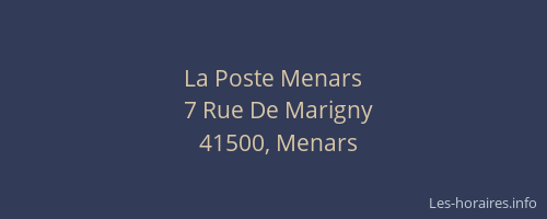 La Poste Menars