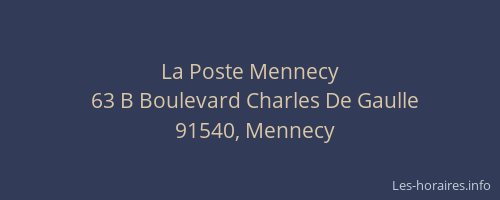 La Poste Mennecy