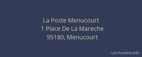 La Poste Menucourt