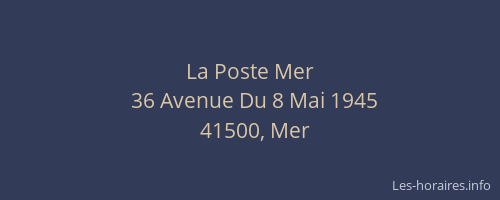 La Poste Mer