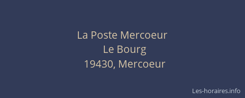 La Poste Mercoeur