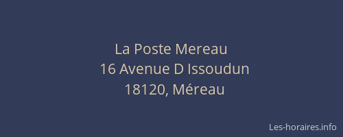 La Poste Mereau