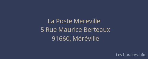 La Poste Mereville
