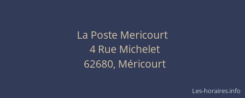 La Poste Mericourt