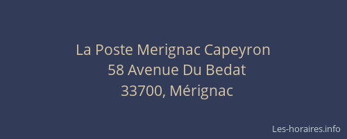 La Poste Merignac Capeyron