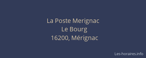 La Poste Merignac