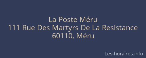 La Poste Méru