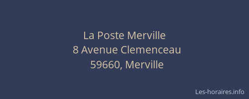 La Poste Merville