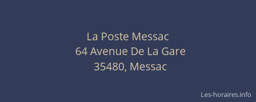 La Poste Messac