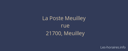 La Poste Meuilley