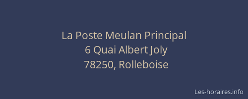 La Poste Meulan Principal