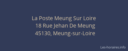 La Poste Meung Sur Loire