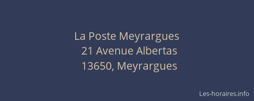 La Poste Meyrargues