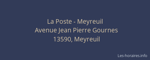 La Poste - Meyreuil