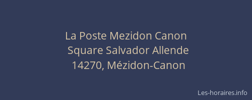 La Poste Mezidon Canon