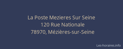 La Poste Mezieres Sur Seine