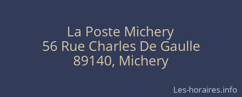 La Poste Michery