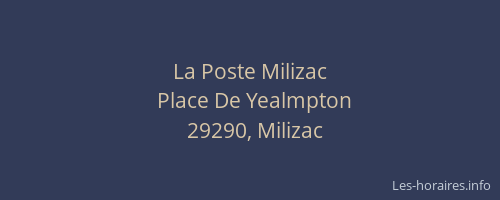 La Poste Milizac