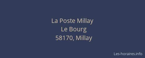 La Poste Millay