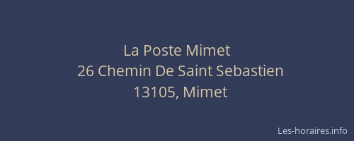 La Poste Mimet