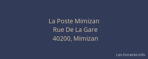 La Poste Mimizan
