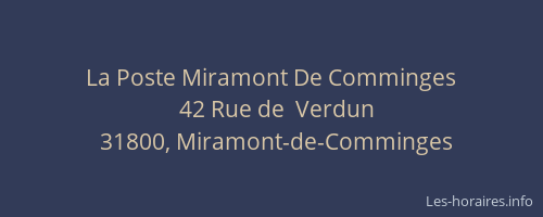 La Poste Miramont De Comminges