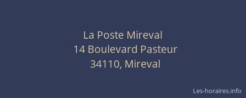 La Poste Mireval