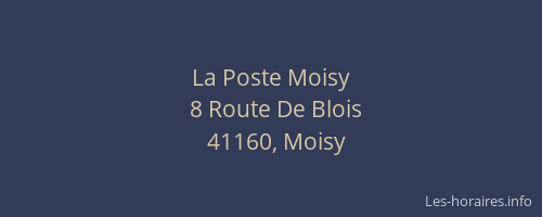 La Poste Moisy