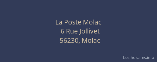 La Poste Molac