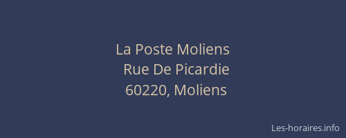 La Poste Moliens