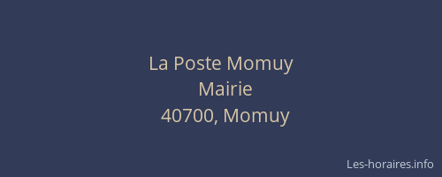 La Poste Momuy
