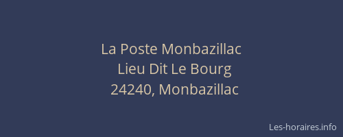 La Poste Monbazillac
