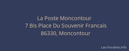 La Poste Moncontour