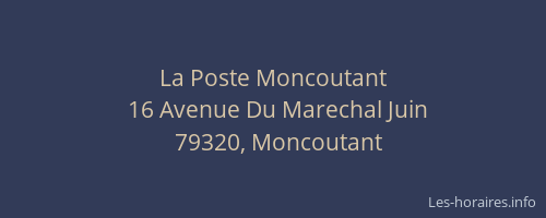 La Poste Moncoutant