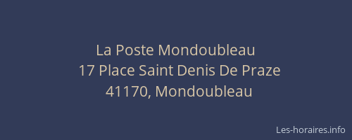 La Poste Mondoubleau