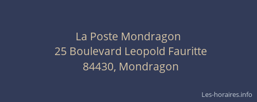 La Poste Mondragon