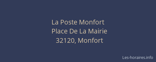 La Poste Monfort