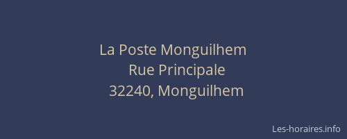 La Poste Monguilhem