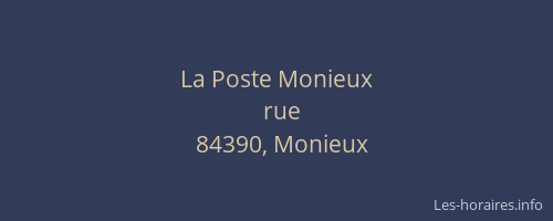 La Poste Monieux