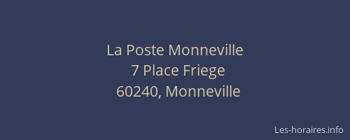 La Poste Monneville