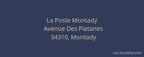 La Poste Montady